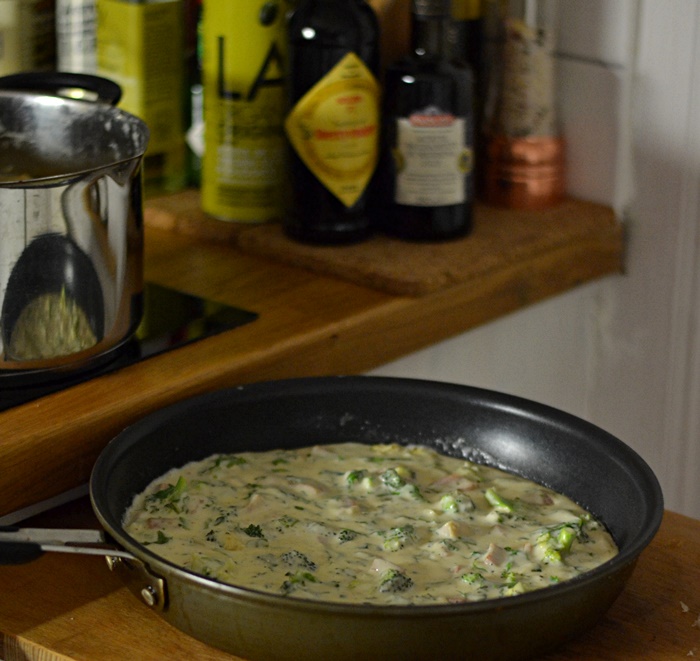 Skink och broccolisås till pasta – Chili con Karin